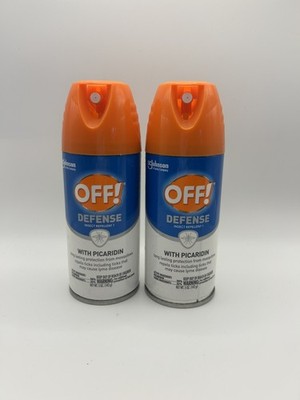 NEW! 2 Pack - Off! Defense Insect Repellent With PICARIDIN, (2) 5 Oz Cans