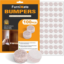 Felt Cabinet Door Bumpers-Small Felt Pads for Cabinet Doors, 3/8" Diameter 100PC