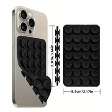 Suction Cup Phone Case Mount 1Pc Double-Sided Silicone Sticky Phone Stand Holder