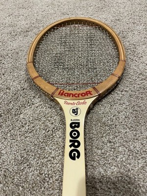 Bancroft Bjorn Borg Wood Bamboo Tennis Racquet Monte Carlo Grip 4