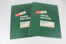 K+E Keuffel & Esser Graph Sheets 8 1/2 x 11 50% Rag Drawing Paper Two Note Pads