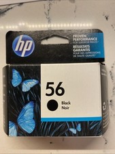Hp 56 Black Ink Cartridge C6656AN140 Brand New Sealed Box Expired September 2015