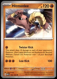 Hitmonlee 106/165 Scarlet & Violet 151 Uncommon