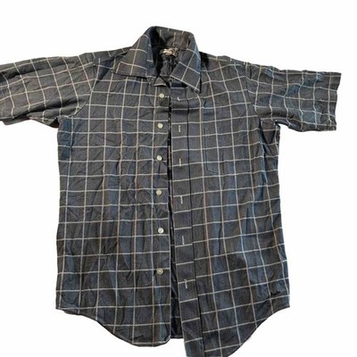 Square Pattern Don Heller San Diego Short Sleeve Button Up Shirt Men's 15