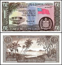 Western Samoa 5 Pounds, 2020 ND, P-15CS, UNC