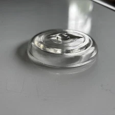 Vintage Clear Glass Canning Jar Lid 3.25" Dome w/Wire Closures