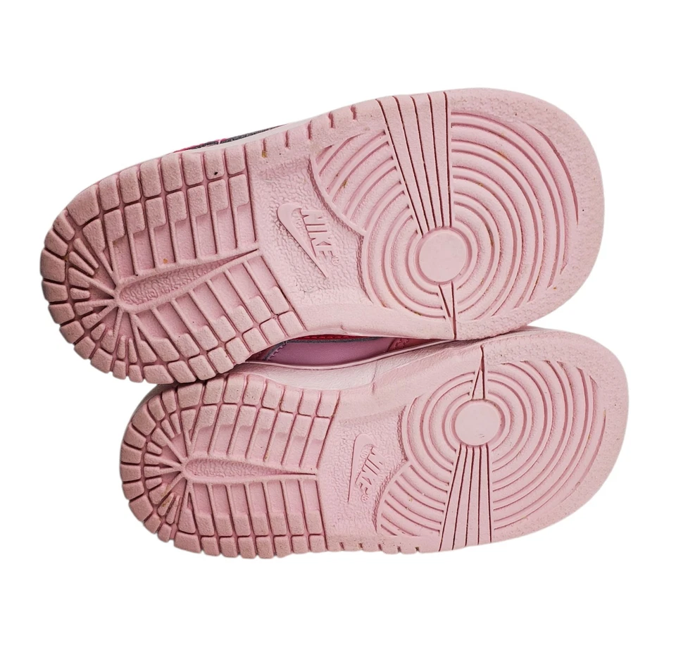 Nike Dunk Low GS Toddler Size 6C Triple Pink Athletic Leather Shoes Sneakers - Image 3 of 4