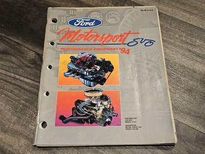 #ad Ford Motorsport SVO Performance Equipment #x27;94 Catalog Ford Mustang Cobra Race $19.95