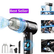 Compressed Air Duster-Vacuum Keyboard Cleaner-Air Blower 3-in-1-Electric Air ...