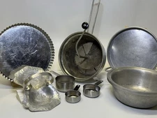 “Vintage Aluminum Silver Seal mid-century kitchenware Set