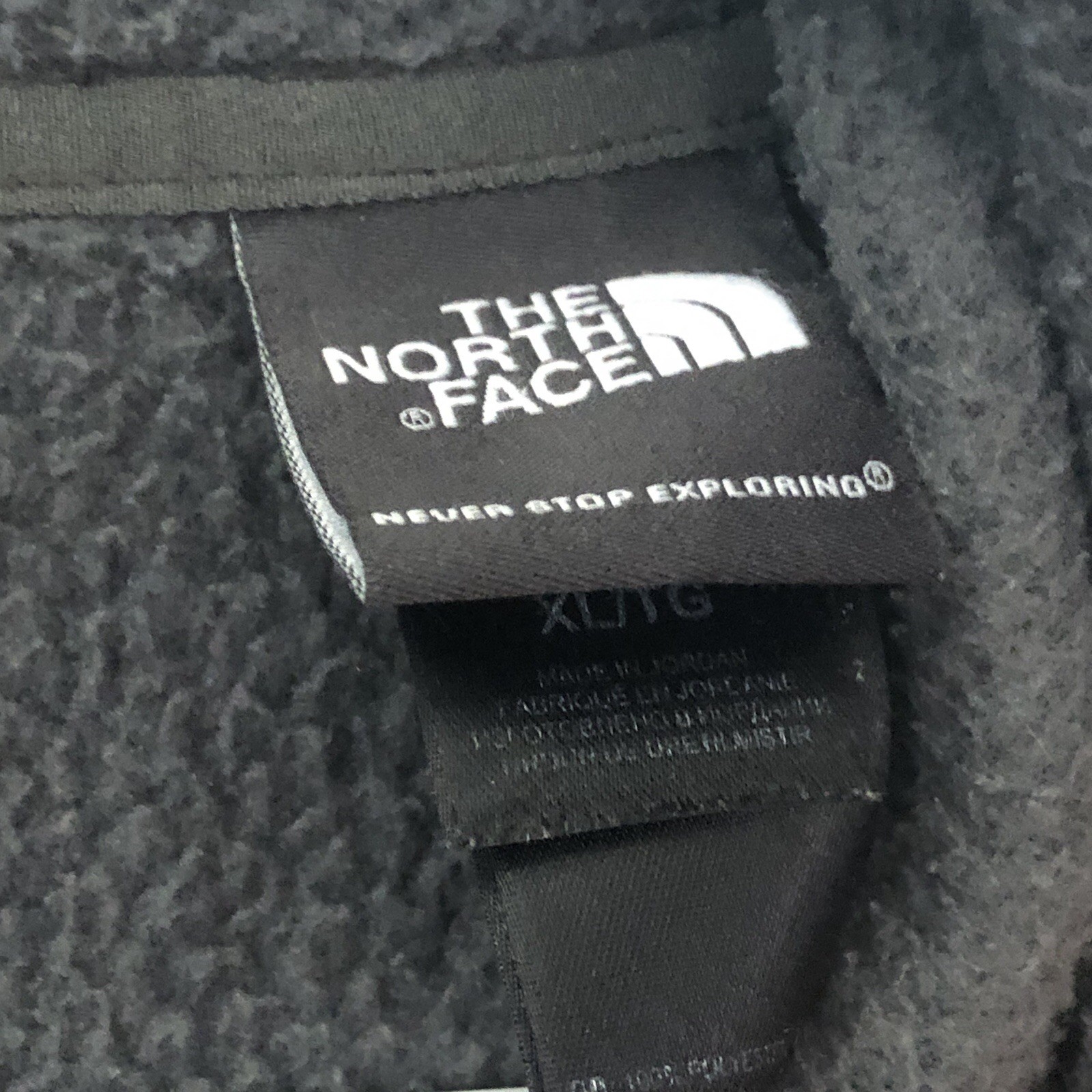 North Face Jacket Men's XL Gray Basic Full Zip Lo… - image 3