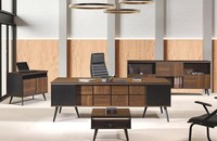 Komplette ArbeitszimmermöBel Schreibtisch BüRotisch 4Tlg Holz Braun