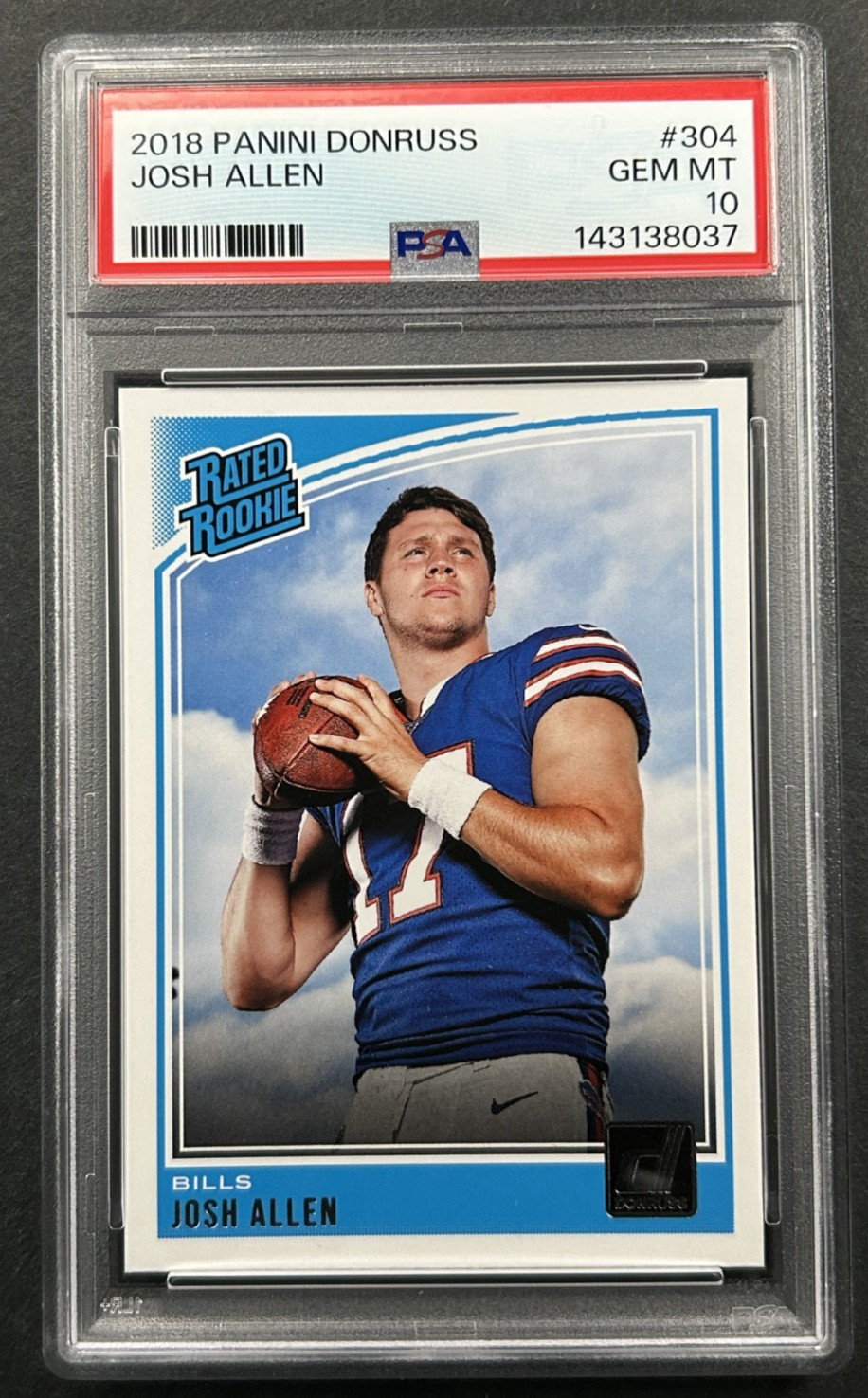 2018 Panini Donruss - Josh Allen #304 Buffalo Bills - RC PSA 10