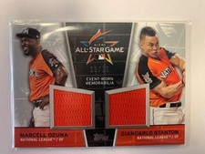 2017 Topps Update Award Baseball All-Star Stitches Jersey Base, Gold or Dual PFL