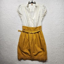 Maeve Anthropologie Dress Womens 0 Boho Cottagecore Corduroy Belted