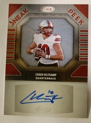 Tradingcard Card NFL Football Caden Veltkamp Florida Atlantic Sage 2025 Auto