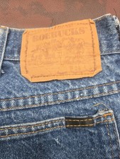 Vintage 80s 90s Sears Genuine Roebucks Blue Denim Straight Leg Jeans 36x32