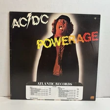 AC/DC Powerage Promo Copy LP Album 1978 Atlantic Records Label SD 19180 VG+