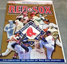 2001 MLB MAJOR LEAGUE BASEBALL OFFICIAL SCOREBOOK MAGAZINE BOSTON RED SOX VS CHI