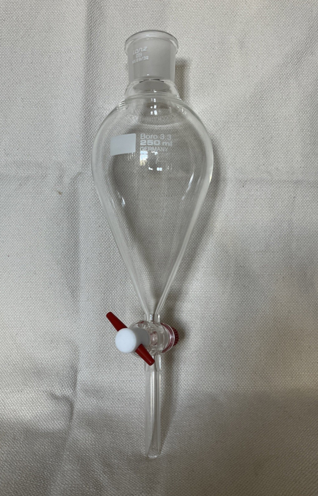 Boro 3.3 Scheidetrichter 250ml konische Form