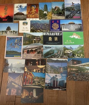 China and Hong Kong Postcard Packs from 1983