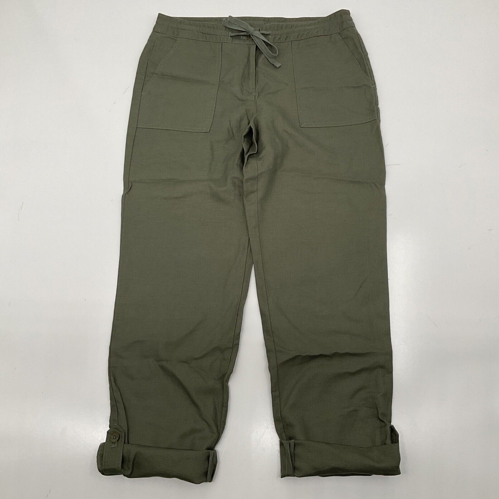 Talbots Pull On Drawstring Linen Blend Pants Wome… - image 3