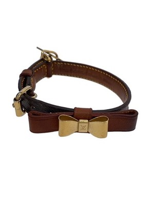 p*o様 Louis Vuitton Collier Baxter PM 首輪 LOUIS VUITTON Collier Baxter XS Monogram Brown Men's M58073 Dog