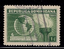 DOMINICAN REPUBLIC CARIBBEAN STAMPS USED LOT 77491