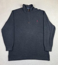 Polo Ralph Lauren Pullover Mens XLT Tall Half Zip Mock Neck Sweater Pony