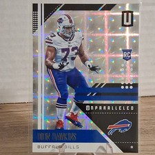 2018 PANINI UNPARALLELED DION DAWKINS ROOKIE CARD SUPERPLAID 85/150 #24. rookie card picture