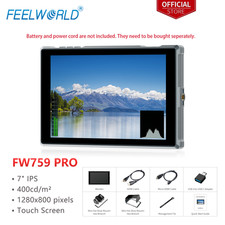 FEELWORLD FW759 PRO 7-Inch Touch Screen Camera Field Video Monitor 4K HDMI