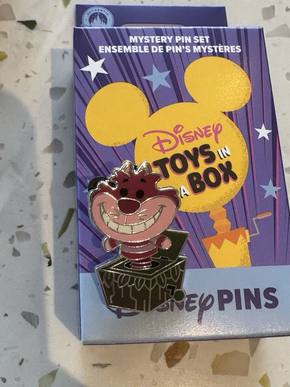 2025 DISNEY TOYS IN A BOX MYSTERY PIN CHESHIRE CAT