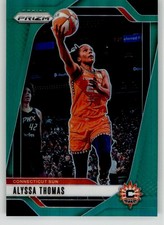 Alyssa Thomas 2024 Panini Prizm WNBA Green Prizms 44 Connecticut Sun EX