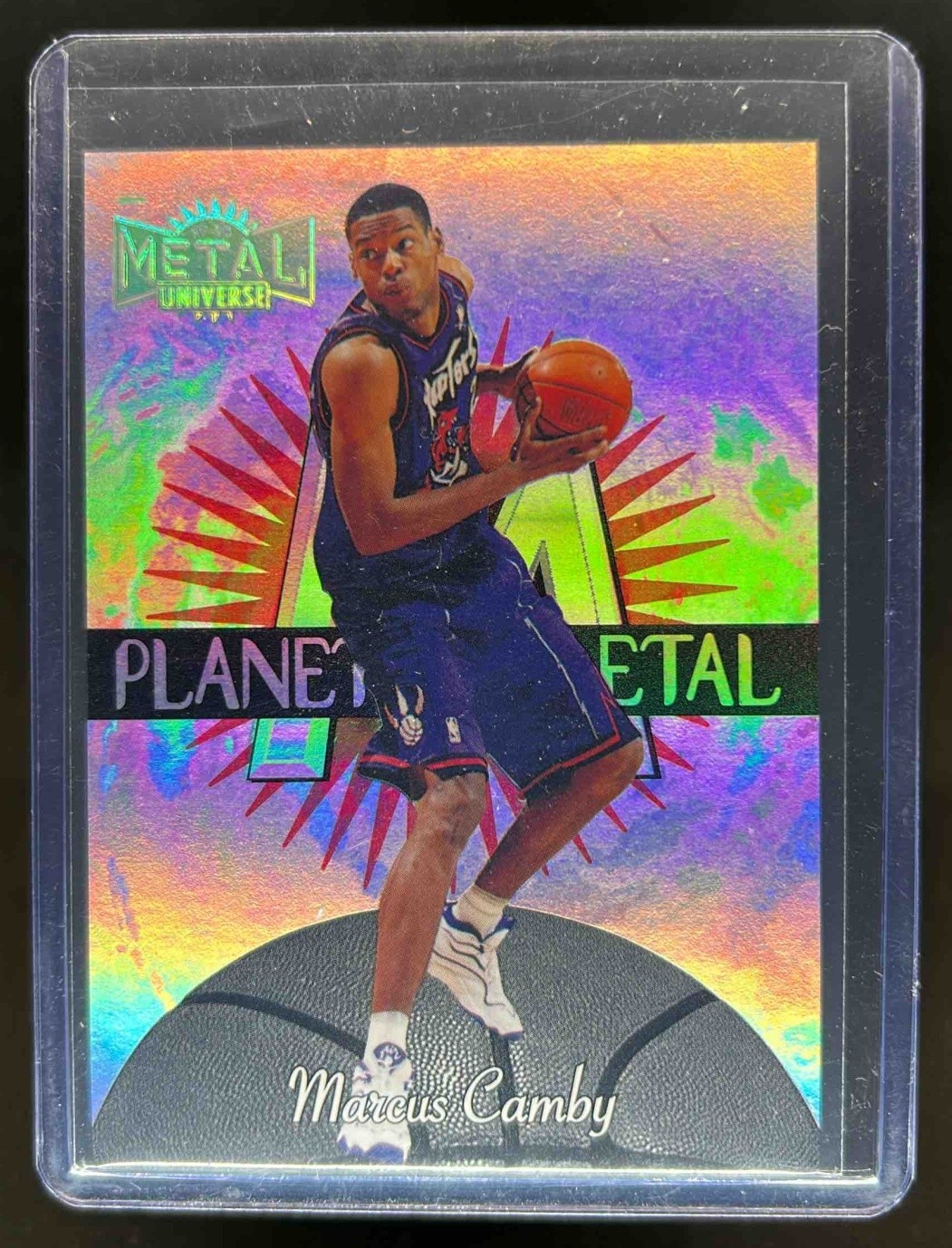 1997-98 Skybox Metal Universe Marcus Camby Planet #6 PM Raptors