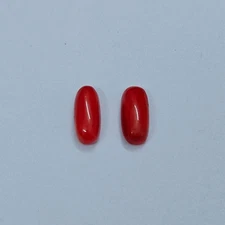 Red Coral Undyed Cabochon Gemstone Mediterranean Natural Italian Coral Cabochon