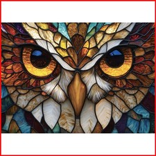 Stained Glass Owl Jigsaw Puzzle 1000 Piece