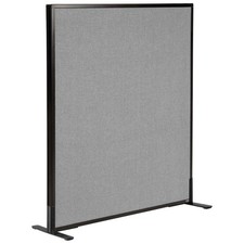 36-1/4"W x 42"H Freestanding Office Partition Panel Gray