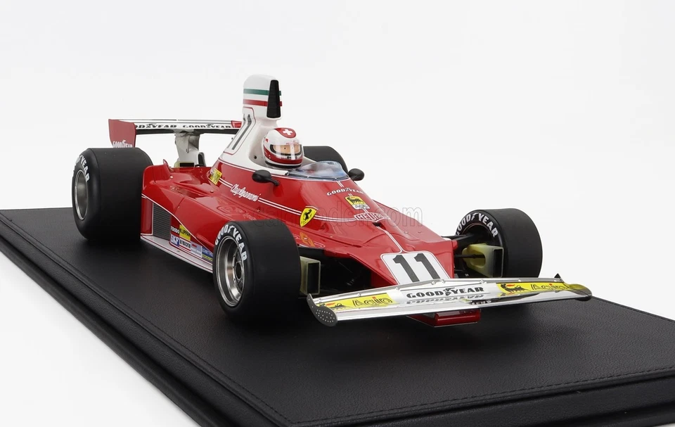 MODELLINO AUTO STATICO GP REPLICAS FERRARI F1 312T MONZA GP 1975 REGAZZONI 1/12 - Immagine 4 di 4