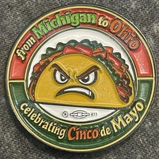 Moneda Desafío Enfermo y Necesitado IBEW de Michigan a Ohio Cinco de Mayo Taco