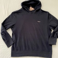 Barbour Lottie Lounge Hoodie Womens XL Navy Pullover Sweatshirt Classic