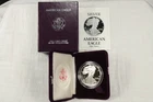 NobleSpirit GEM BU 1989 S American SILVER Eagle PROOF 1oz .999 w Box & CoA #2