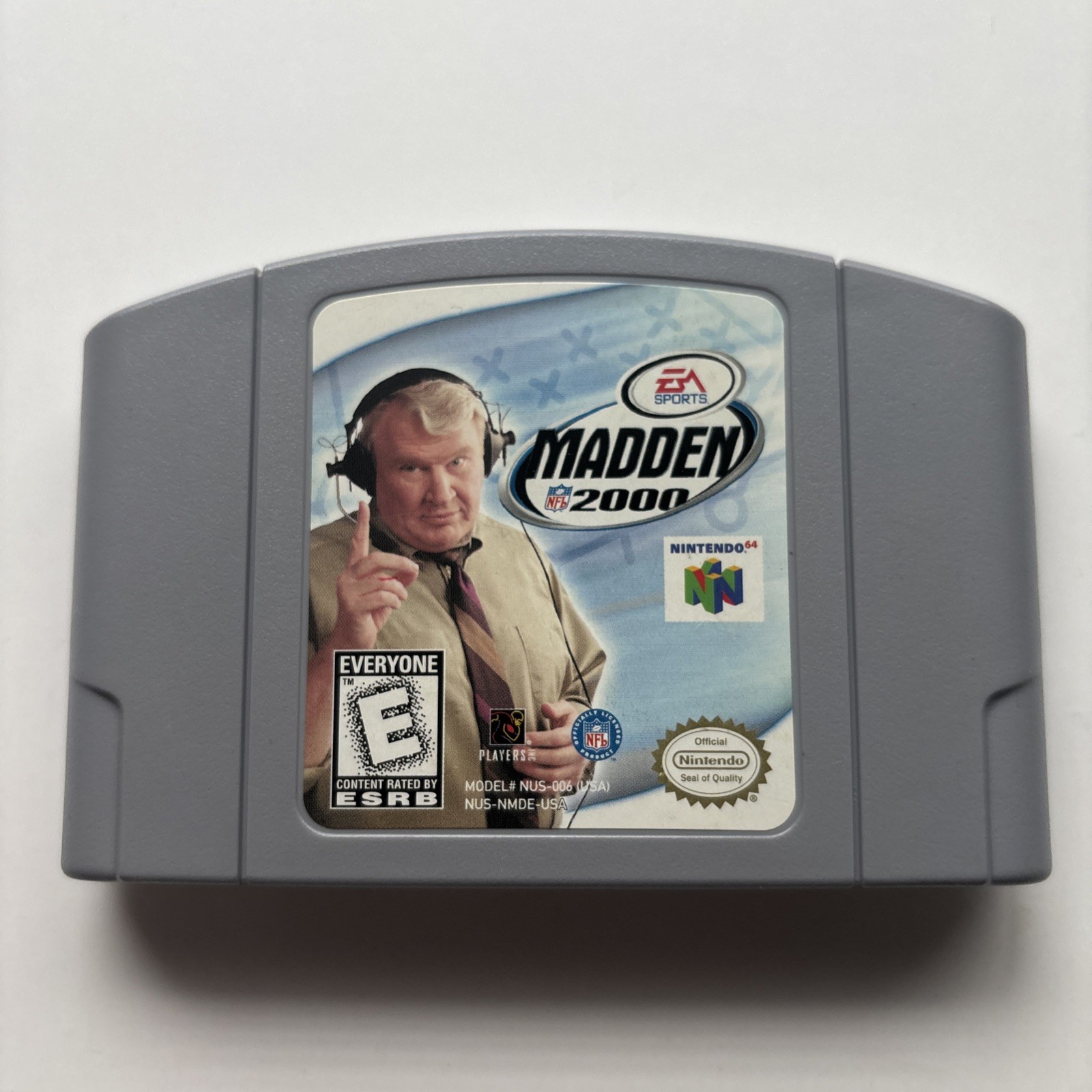 Madden NFL 2000 (Nintendo 64 N64, 2000) Authentic Cleaned Tested Works Retro Gol