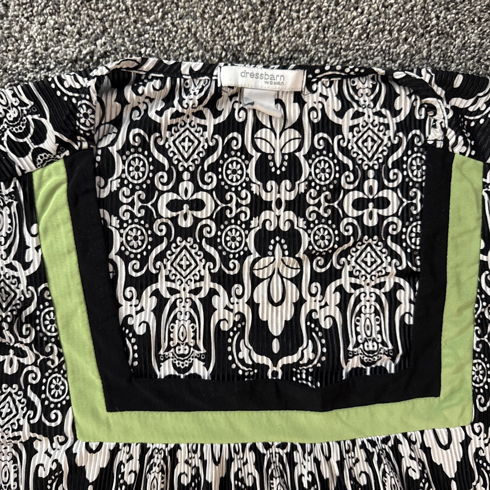 Dress Barn Multi Pattern Deep U-neck Sleeveless T… - image 3