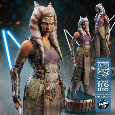 Ashoka - Sanix3D Miniatures Resin DND RPG Tabletop Display Games