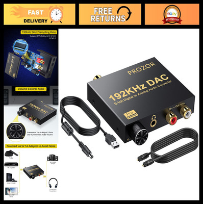 Digital to Analog Audio Converter 192kHz - Dolby AC-3 DTS 5.1CH to Stereo DAC, O