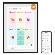 Digital Calendar Touch Screen 10 Inch, Electronic Calendar Chore Chart with 1...