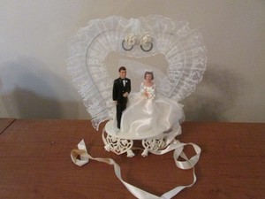 Vintage Wedding Cake Topper