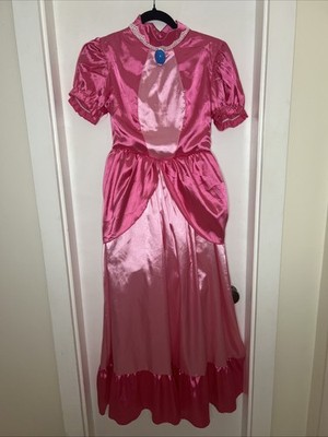 Princess Peach Pink Dress Gown Costume Women's Size S Satin | eBay Princess Peach Pink Dress Gown Costume Women's Size S Satin | eBay