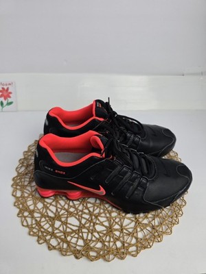 Nike Shox NZ Black Bright Crimson Men's Sneakers 378341-006 Red