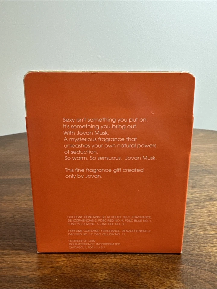 NOS 复古 Jovan Musk 女士古龙水喷雾和香水全新带盒 — 第 3/4 张图片